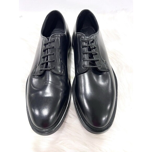 Zara Men’s Black Leather Lace Up Derby Dress Shoes Size EUR 41 US 8 main image 12